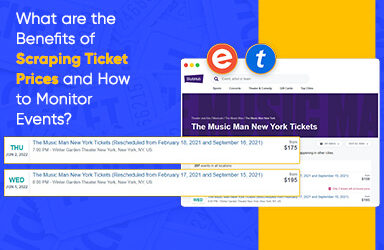 What Are The Benefits Of Scraping Ticket Prices and How To Monitor Events?